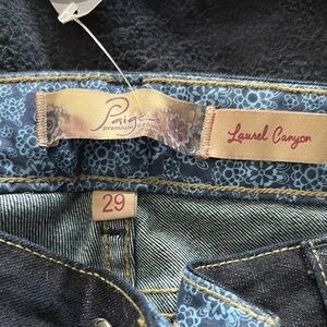 PAIGE Laurel Canyon Women's Dark Blue Jeans